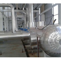 蒸压釜设备保温玻璃棉卷毡不锈钢防腐保温工程承包